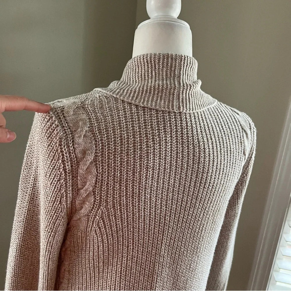 TALBOTS| Loose Cable Knit Cardigan Open Front Sweater size extra small - Picture 10 of 15